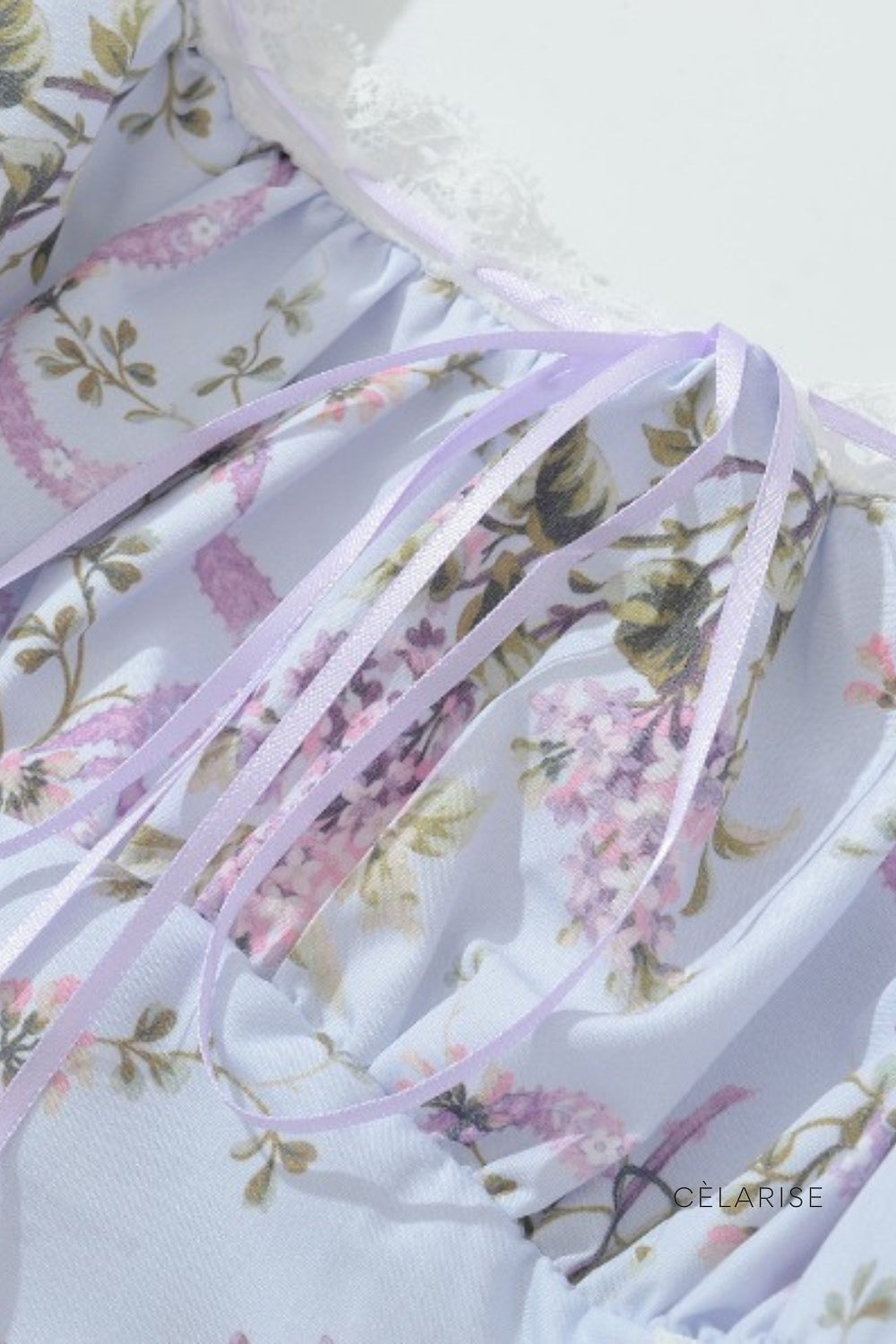 Celarise Addison Cicekli Dantelli Mini Elbise | 2734 | 2735 | 2736 | 2737