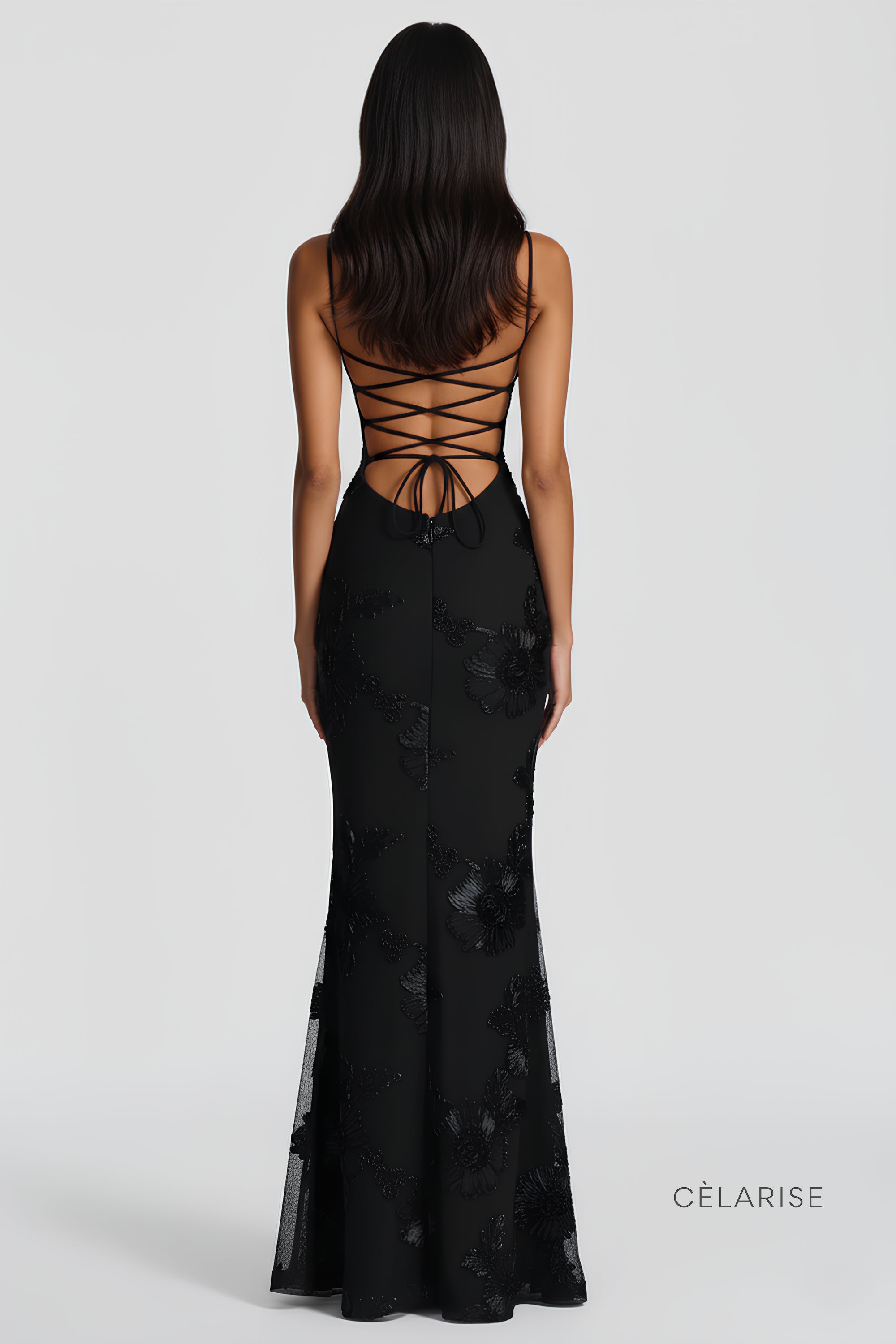 Celarise Anslee Flora Korseli Maxi Elbise | Siyah-PP | Siyah-P | Siyah-M | Siyah-G