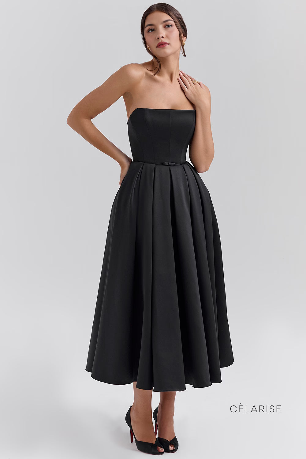 Celarise Arlee Bustiyer Mini Elbise | Pembe-PP | Pembe-P | Pembe-M | Pembe-G