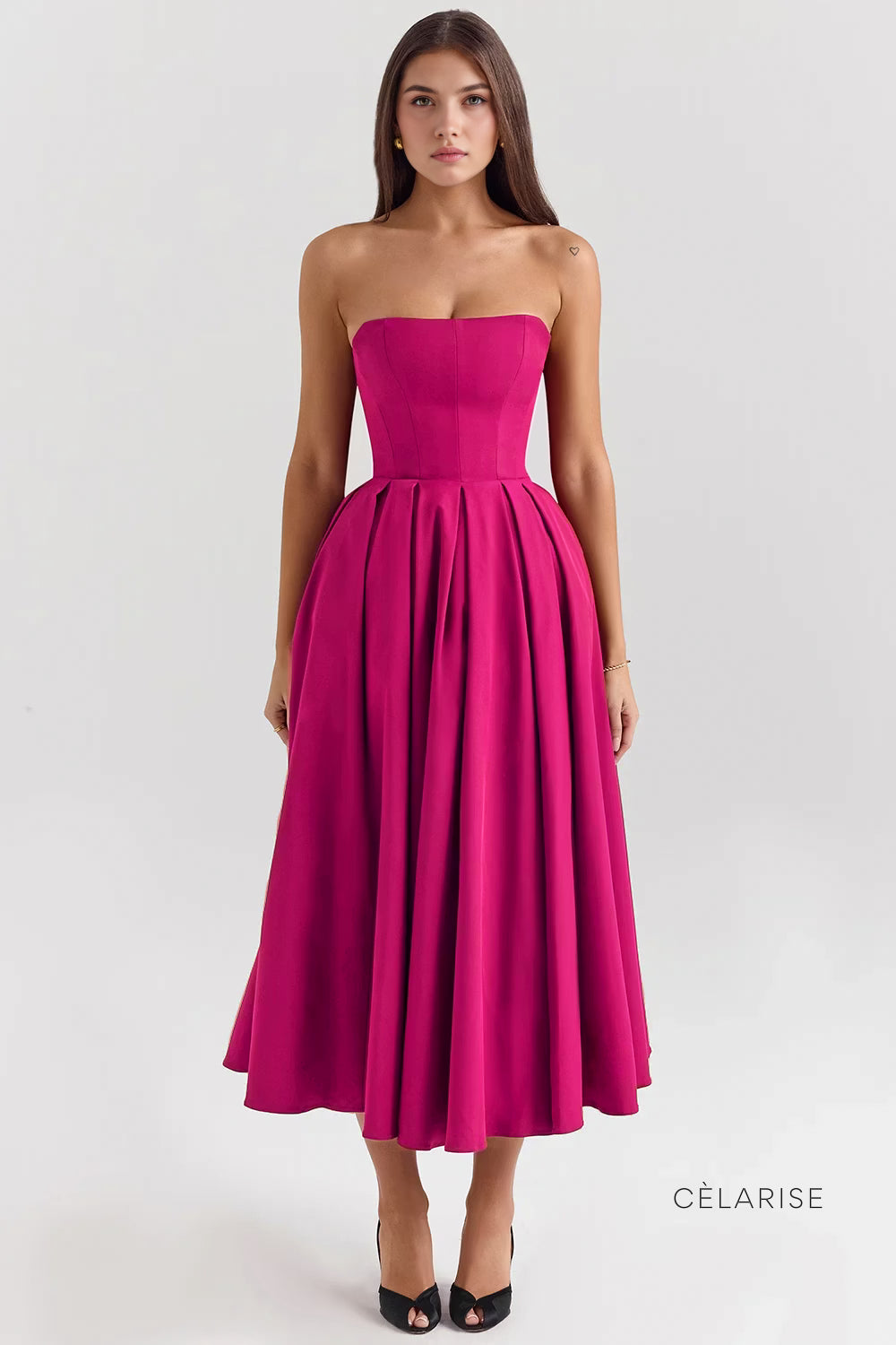 Celarise Arlee Bustiyer Mini Elbise | Fusya-PP | Fusya-P | Fusya-M | Fusya-G