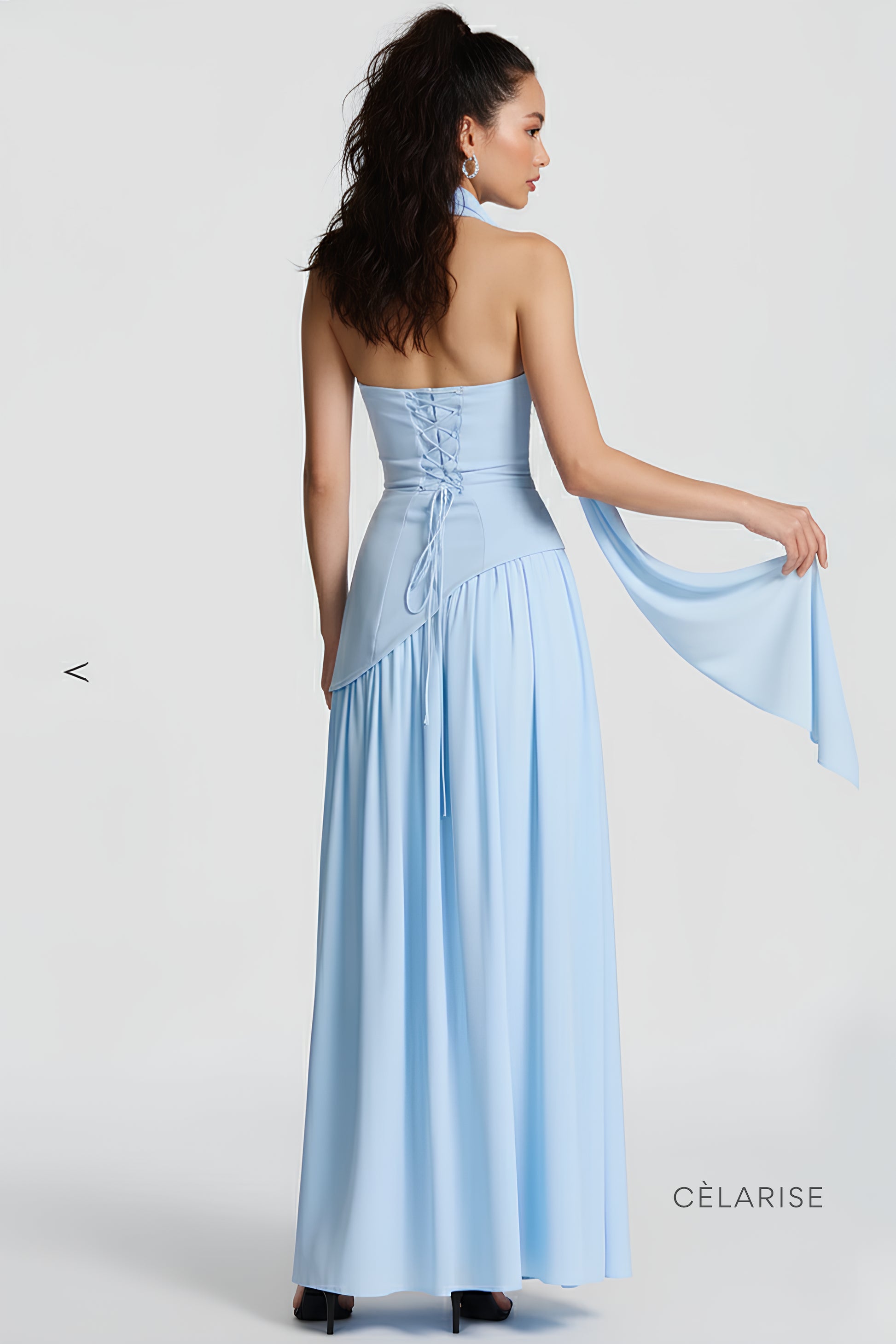 Celarise Aubriee Uzun Kollu Asimetrik Elbise | Pembe-PP | Pembe-P | Pembe-M | Pembe-G