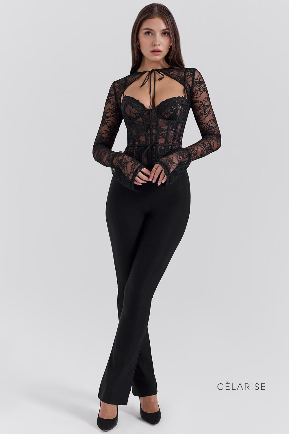 Celarise Brenlee Dantel Korse Takimi | Siyah-PP | Siyah-P | Siyah-M | Siyah-G