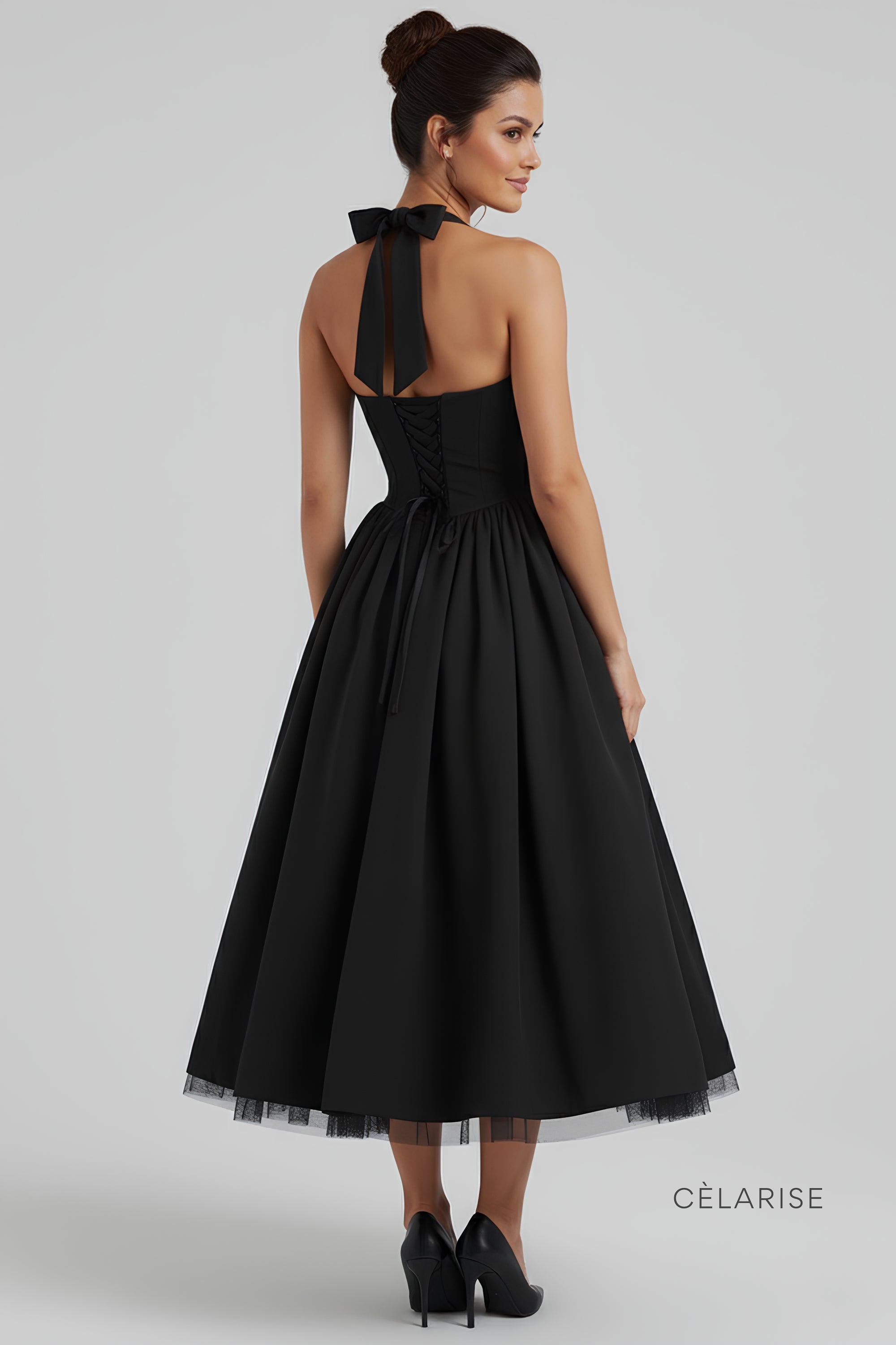 Celarise Cristel Zarif Modelleyici Midi Elbise | Vermelho-PP | Vermelho-P | Vermelho-M | Vermelho-G