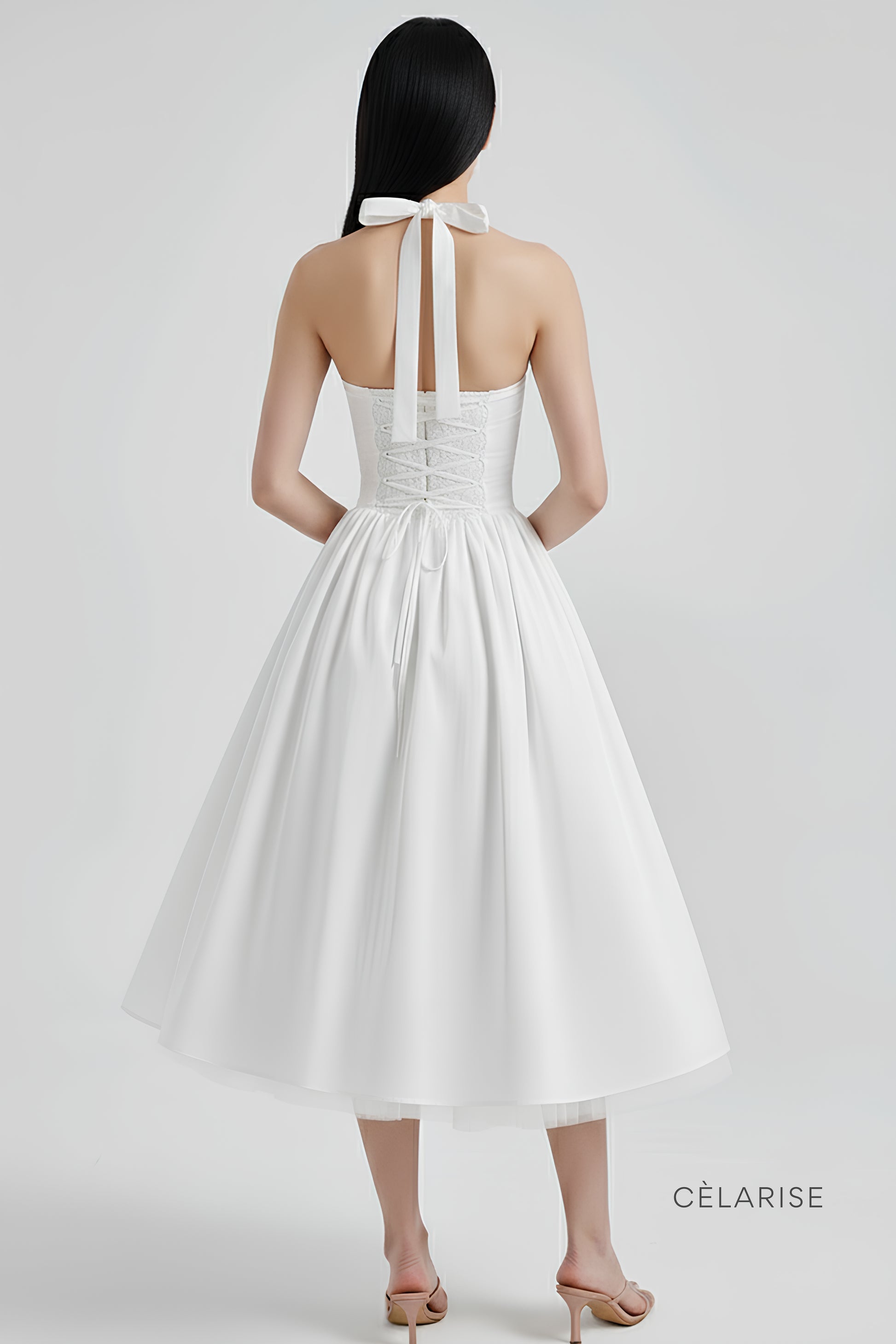 Celarise Cristel Zarif Modelleyici Midi Elbise | Preto-PP | Preto-P | Preto-M | Preto-G