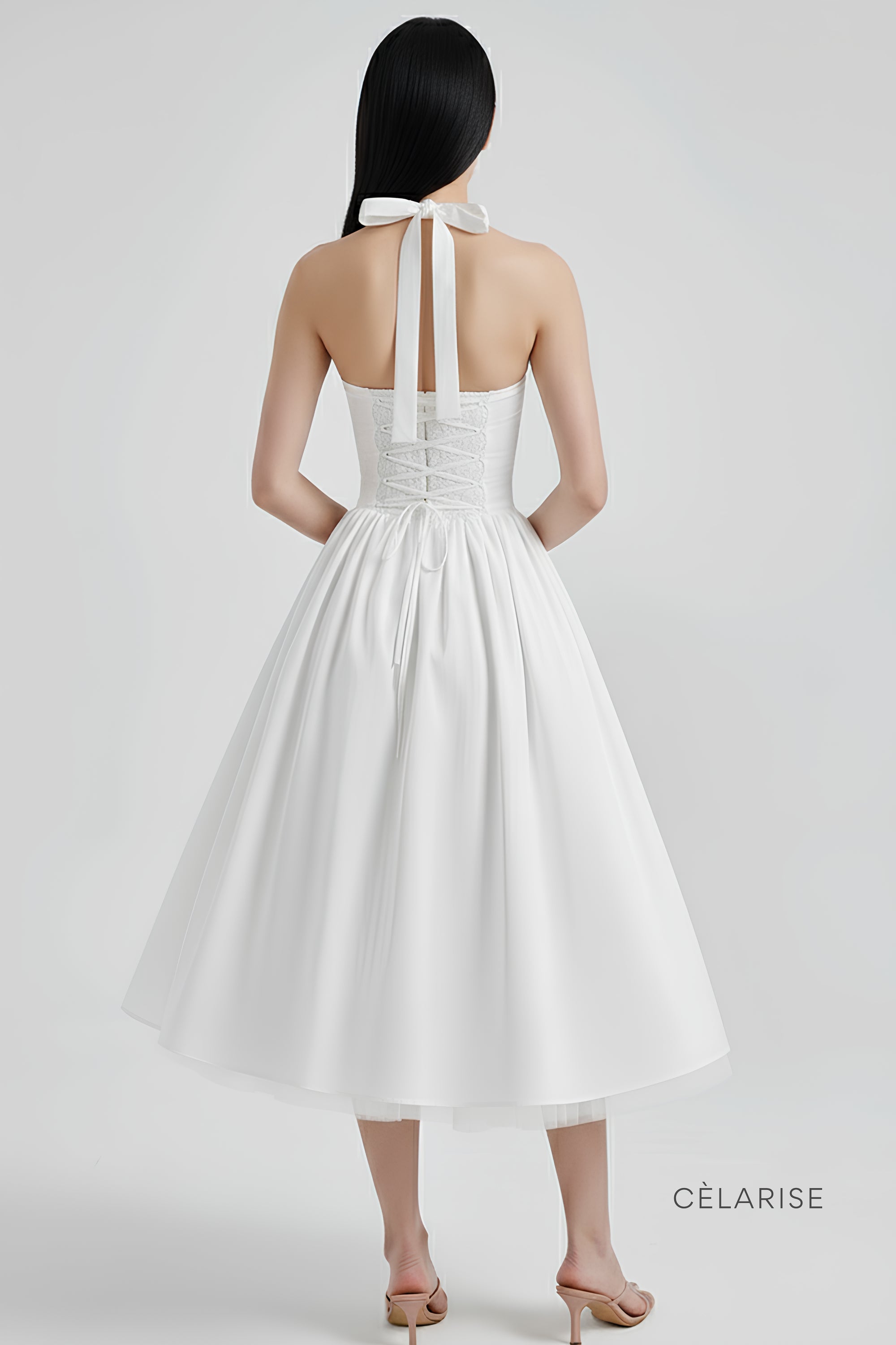 Celarise Cristel Zarif Modelleyici Midi Elbise | Preto-PP | Preto-P | Preto-M | Preto-G