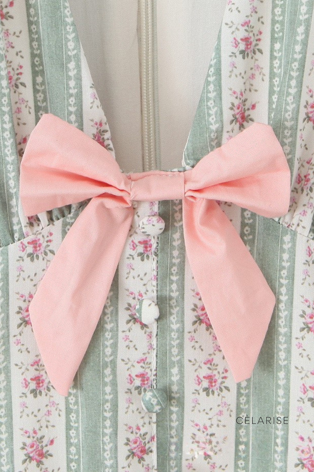 Celarise Goldie Buzgulu Askili Mini Elbise | Verde provence-PP | Verde provence-P | Verde provence-M | Verde provence-G