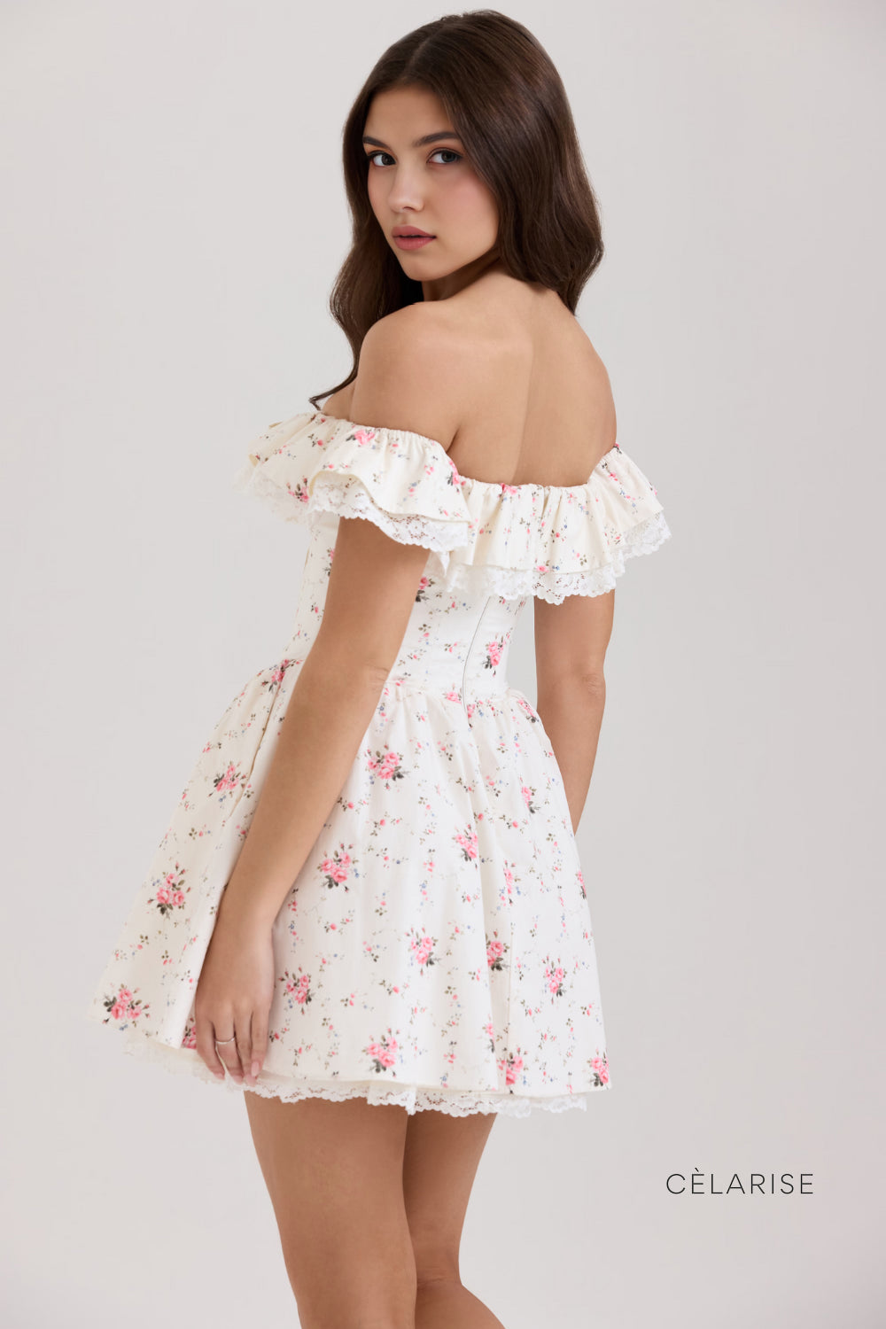Celarise Imani Askili Tul Mini Elbise | Cicekli-PP | Cicekli-P | Cicekli-M | Cicekli-G
