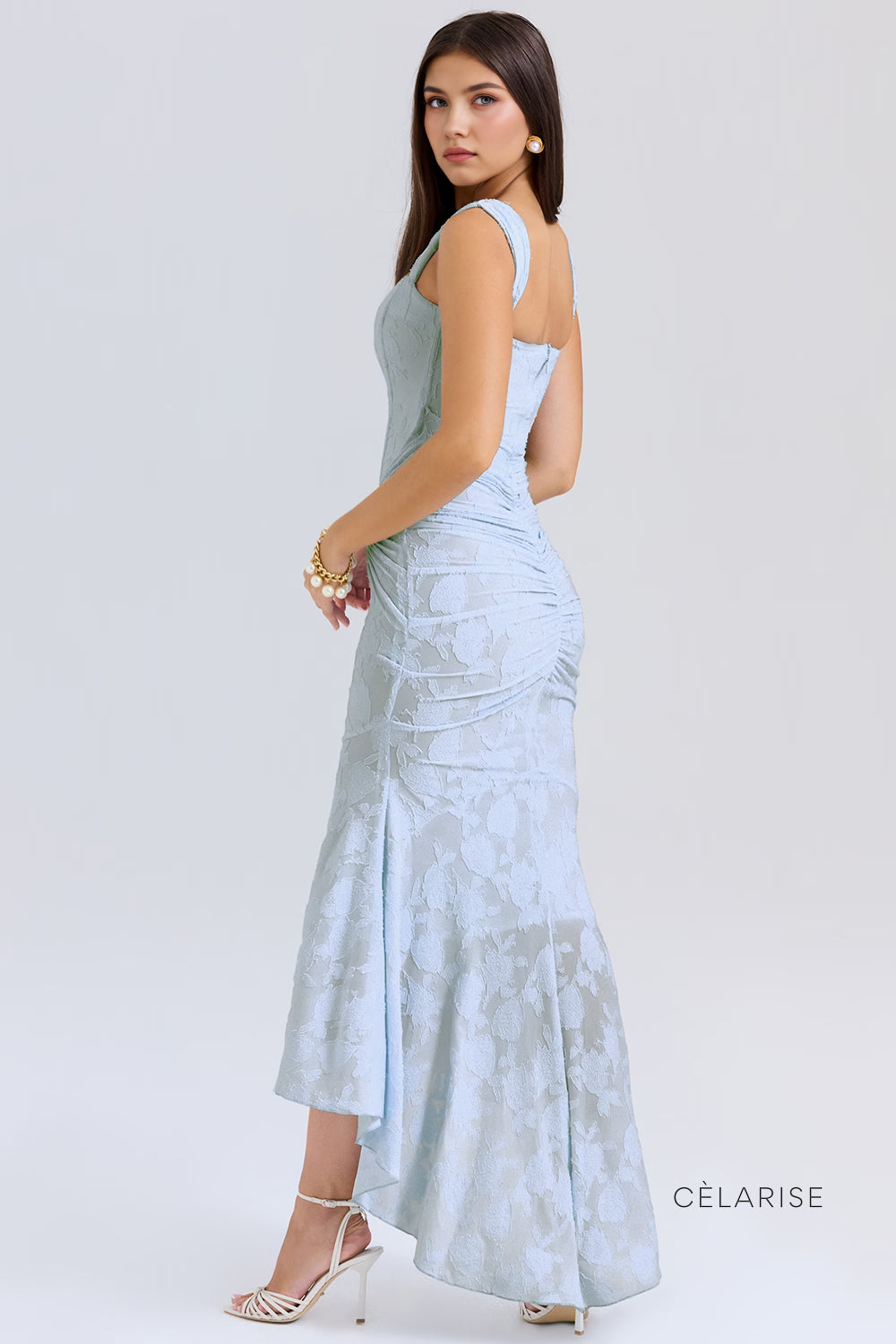 Celarise Jala Korse Mini Elbise | Azul beb-PP | Azul beb-P | Azul beb-M | Azul beb-G