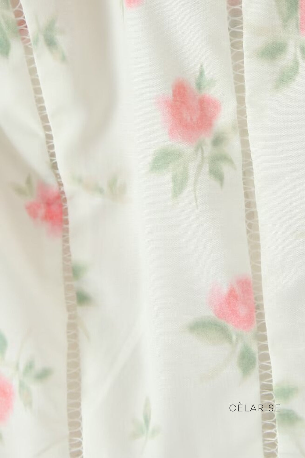 Celarise Jaycee Pileli Cicekli Mini Elbise | Branco floral-PP | Branco floral-P | Branco floral-M | Branco floral-G