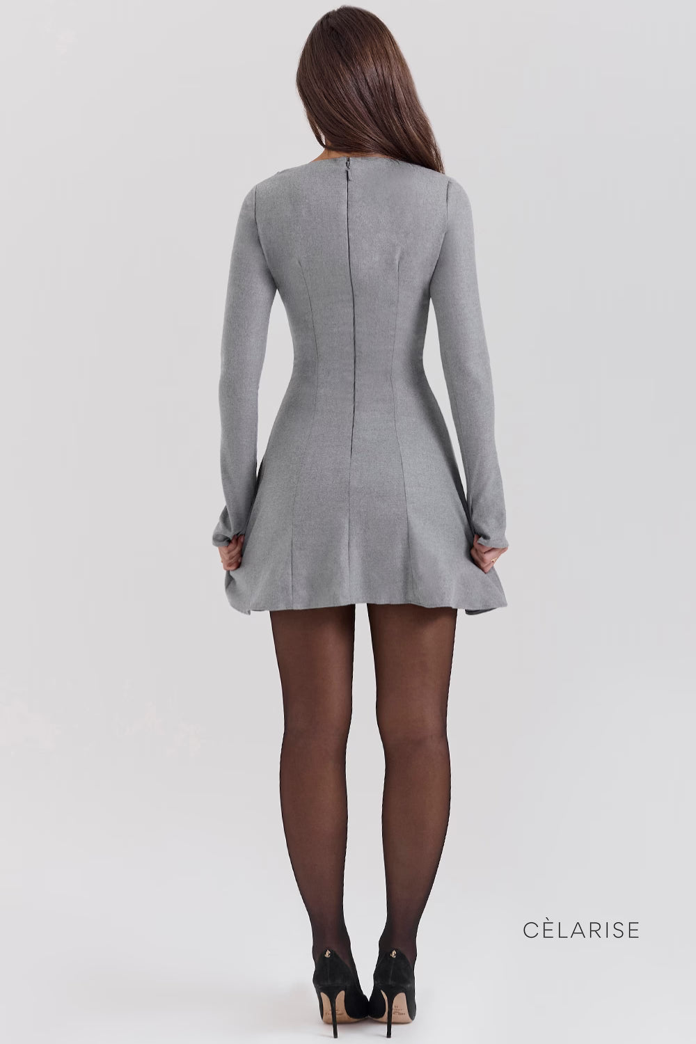 Celarise Kahlani Vucut Sekillendirici Mini Elbise | Cinza-PP | Cinza-P | Cinza-M | Cinza-G