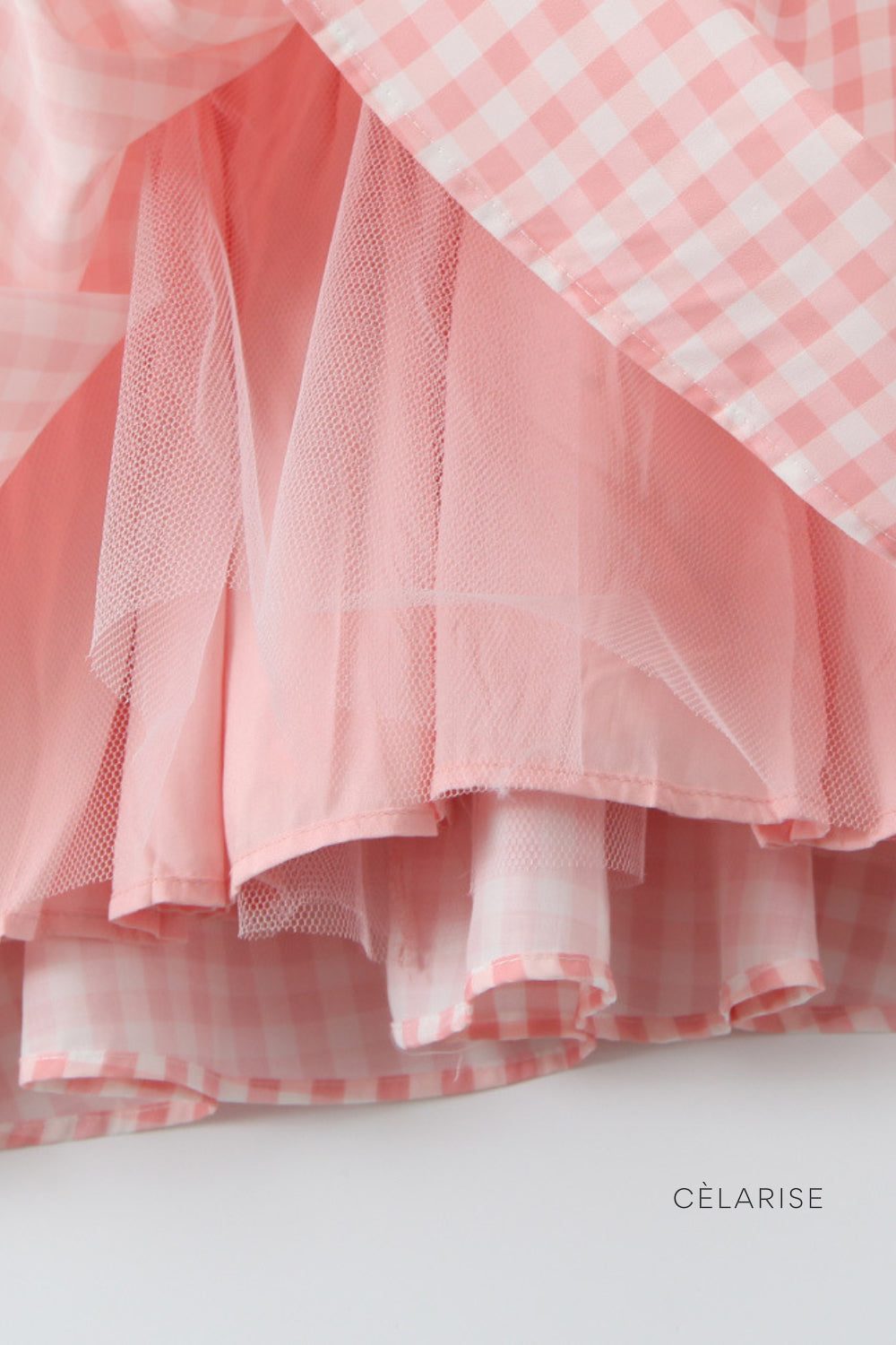 Celarise Kamyla Dantelli Tul Mini Elbise | Rosa-PP | Rosa-P | Rosa-M | Rosa-G