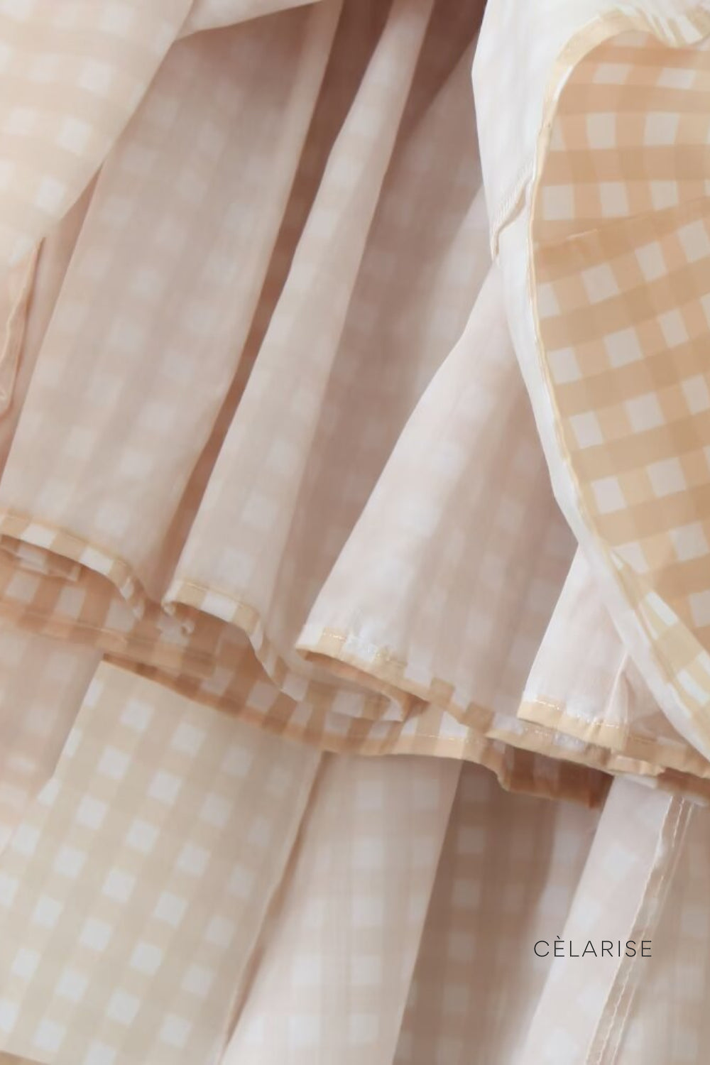 Celarise Khushi Askili Kare Yaka Mini Elbise | Ekose-PP | Ekose-P | Ekose-M | Ekose-G