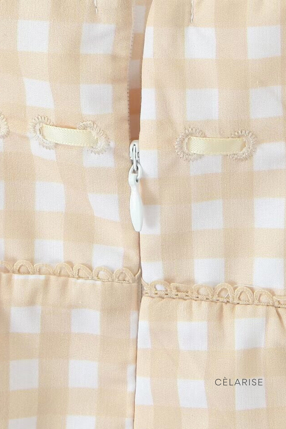 Celarise Khushi Askili Kare Yaka Mini Elbise | Ekose-PP | Ekose-P | Ekose-M | Ekose-G