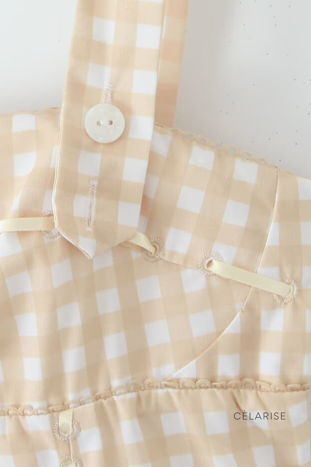 Celarise Khushi Askili Kare Yaka Mini Elbise | Ekose-PP | Ekose-P | Ekose-M | Ekose-G