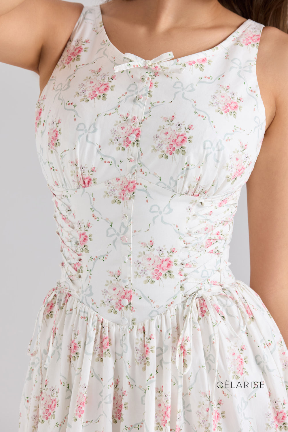 Celarise Lexi Cicekli Buzgulu Elbise | Cicekli-PP | Cicekli-P | Cicekli-M | Cicekli-G