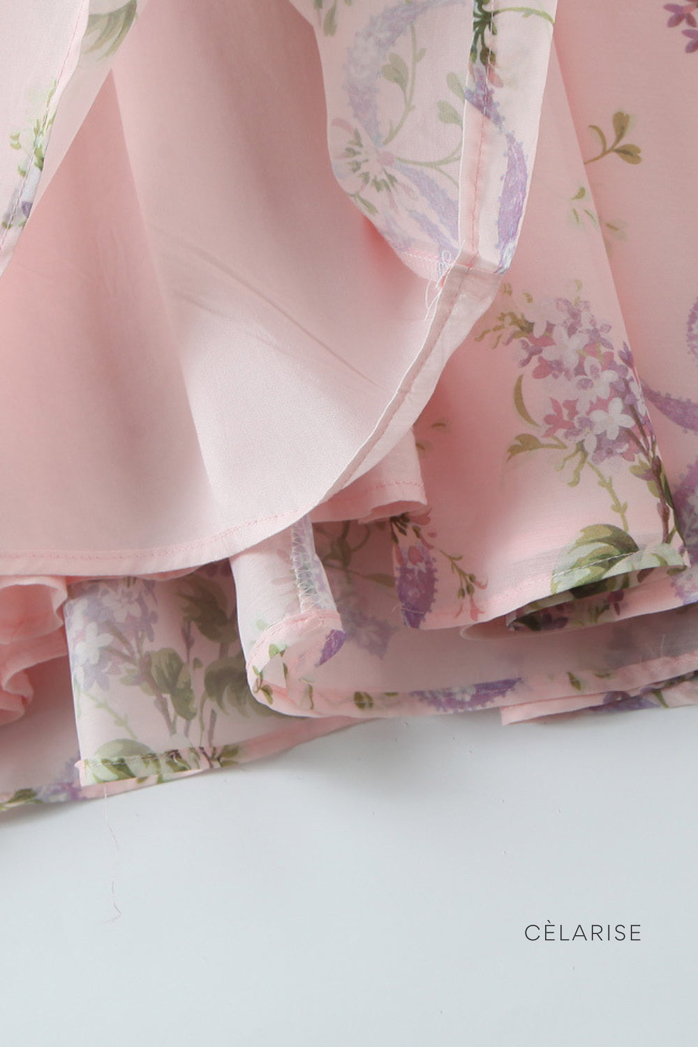 Celarise Sterling Romantik Cicekli Midi Elbise | Pembe cicekli-PP | Pembe cicekli-P | Pembe cicekli-M | Pembe cicekli-G