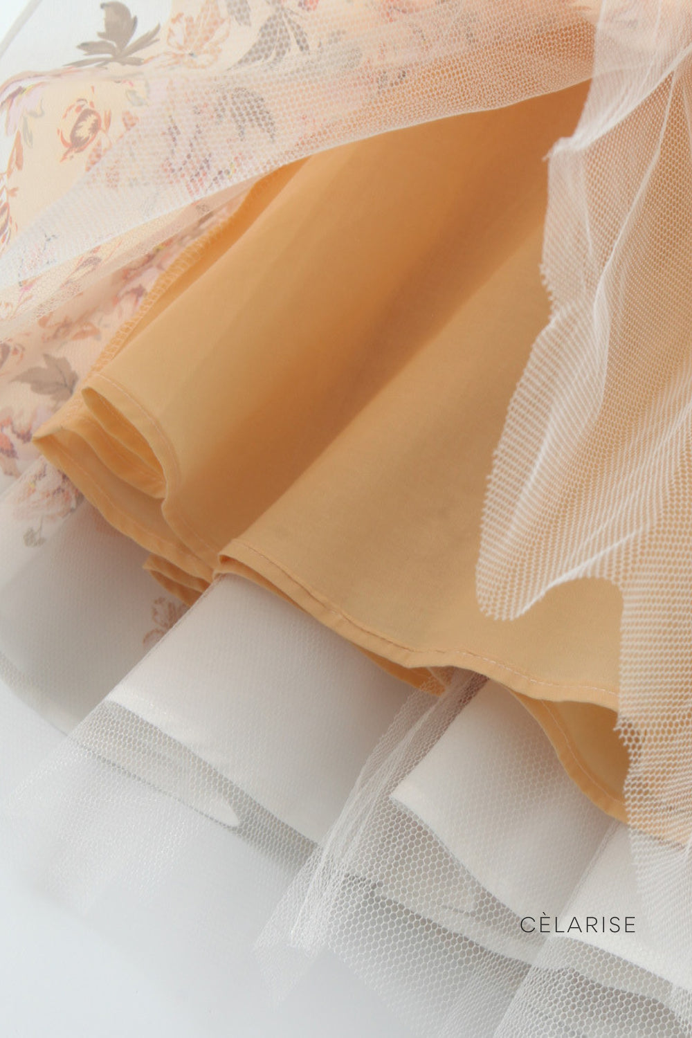 Celarise Tova Dantelli Mini Elbise | Mostarda-PP | Mostarda-P | Mostarda-M | Mostarda-G