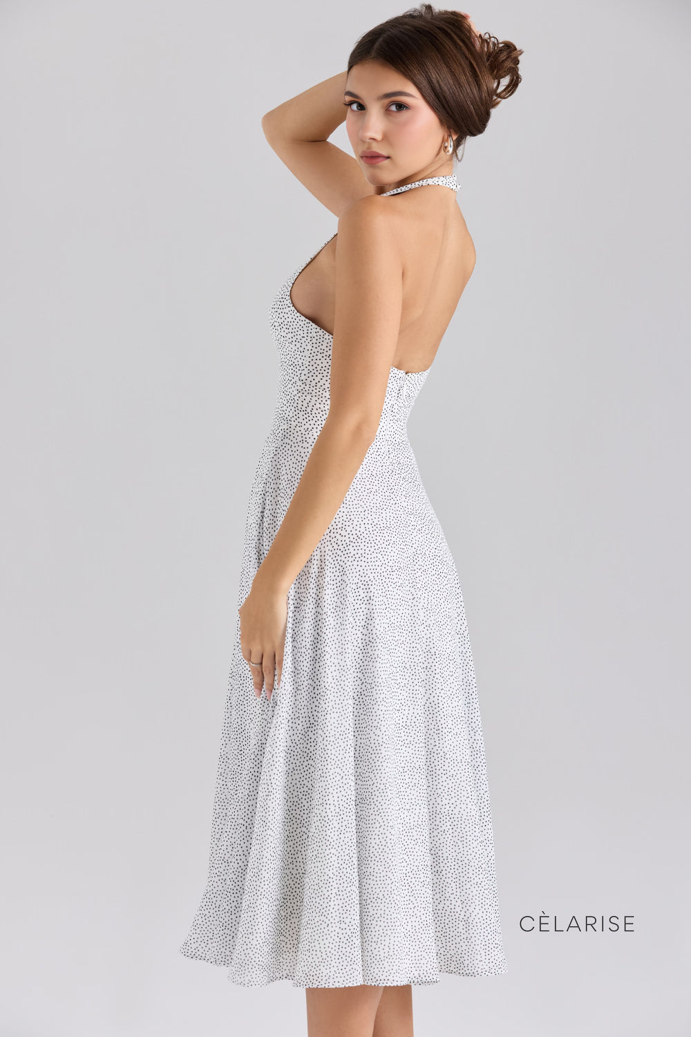 Celarise Zen Boyundan Baglamali Midi Elbise | Lacivert-PP | Lacivert-P | Lacivert-M | Lacivert-G