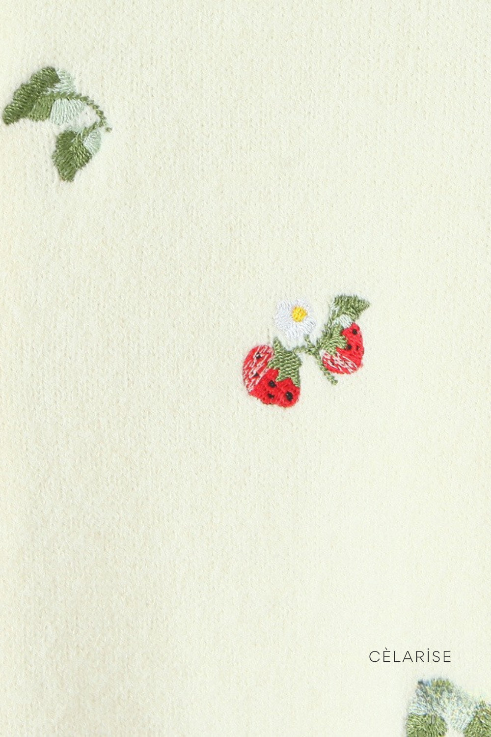 Celarise Zendaya Kiraz Islemeli Hirka | Krem-PP | Krem-P | Krem-M | Krem-G