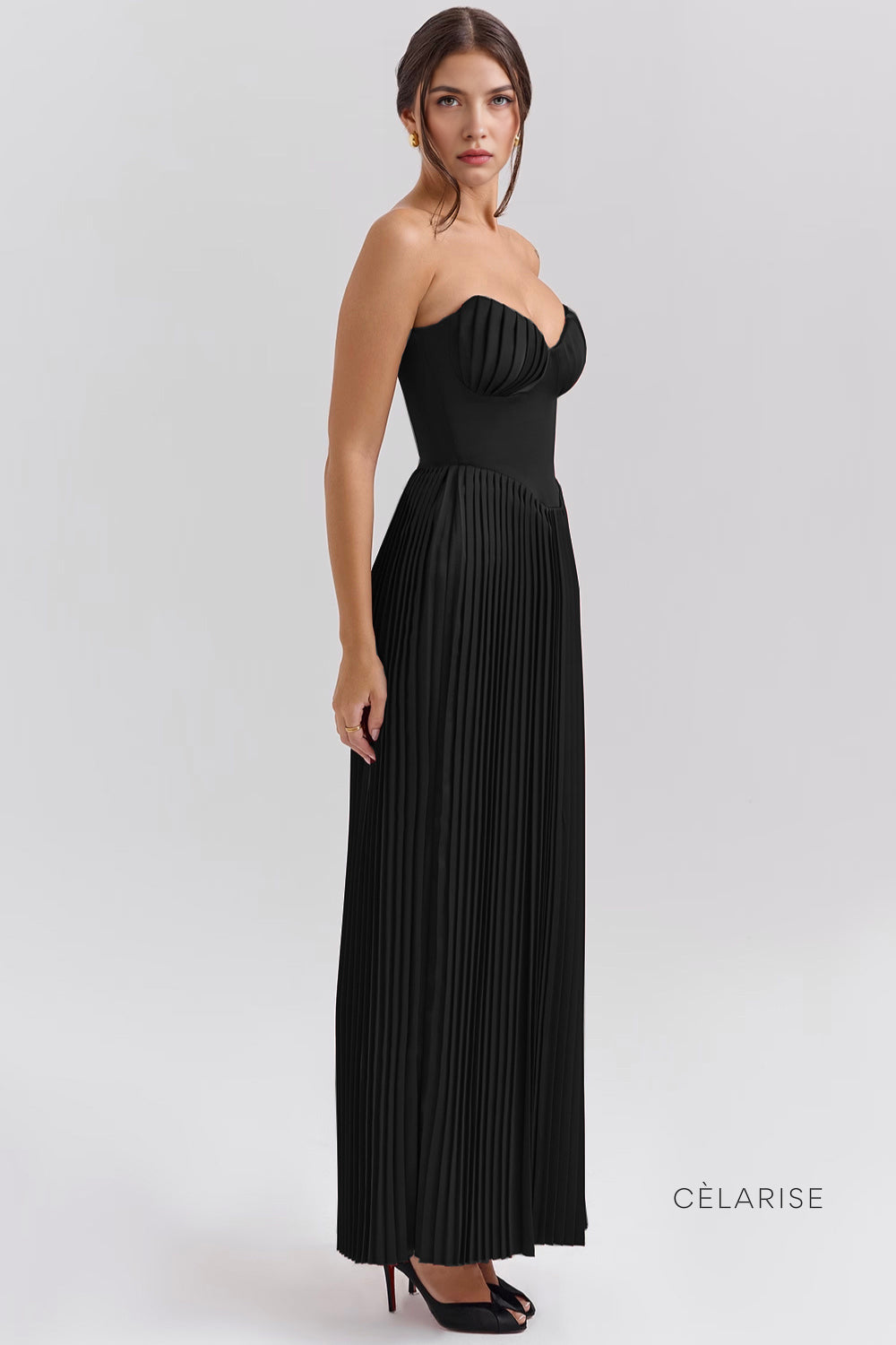 Celarise Zylah Askili Bustiyer Mini Elbise | Preto-PP | Preto-P | Preto-M | Preto-G