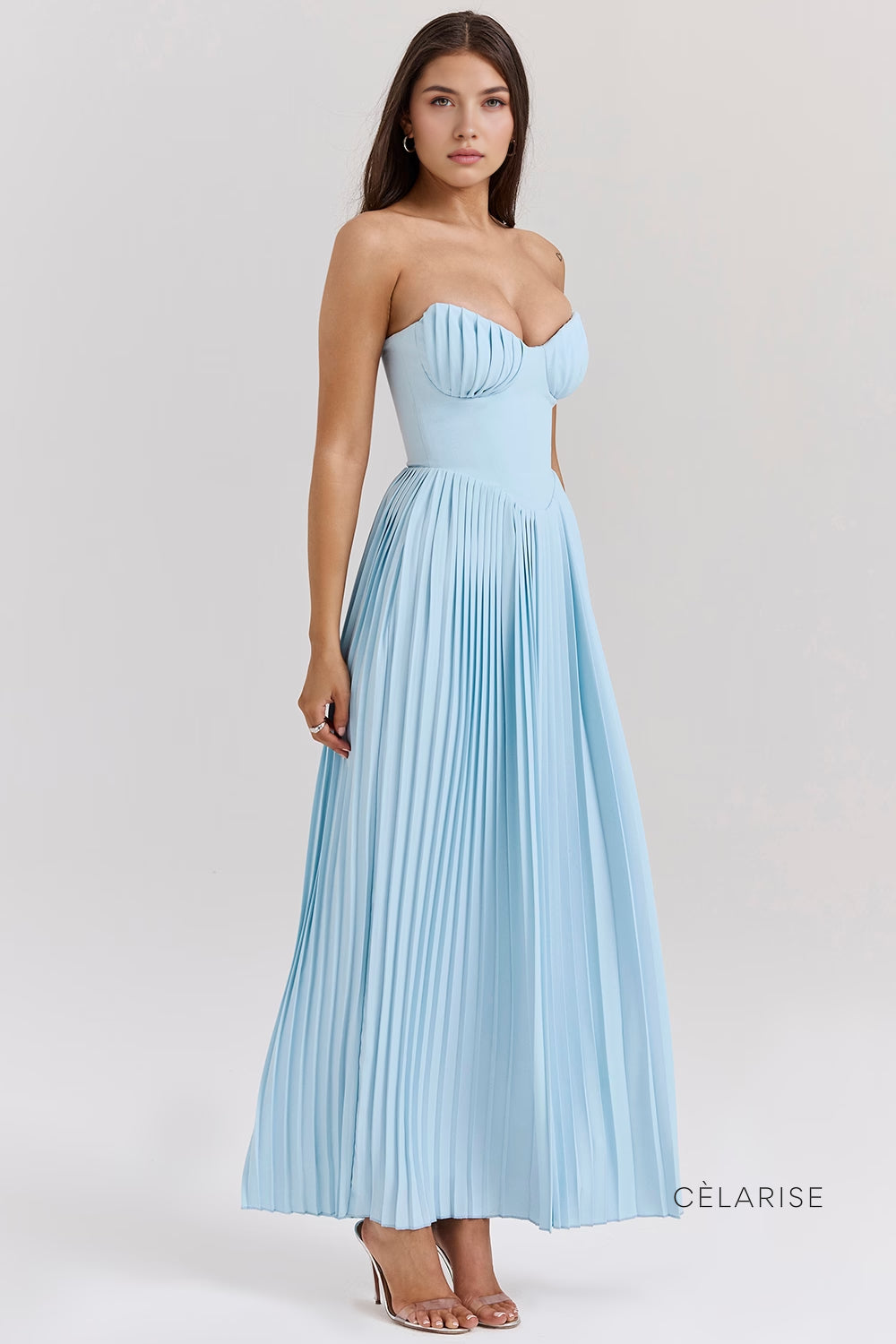 Celarise Zylah Askili Bustiyer Mini Elbise | Azul-PP | Azul-P | Azul-M | Azul-G